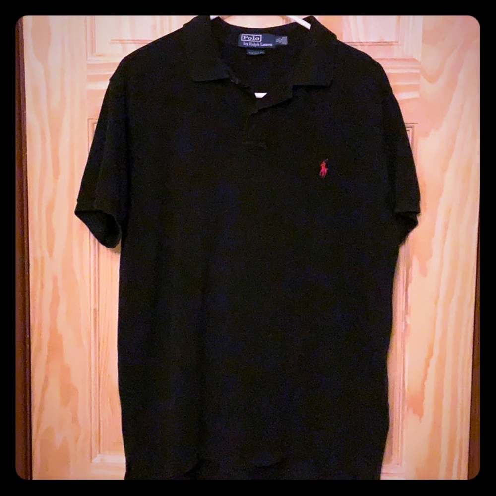 Black polo by Ralph Lauren XL